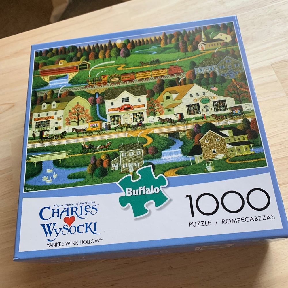 Charles Wysocki Yankee Wink Hollow 1000-Piece Puzzle – Complete